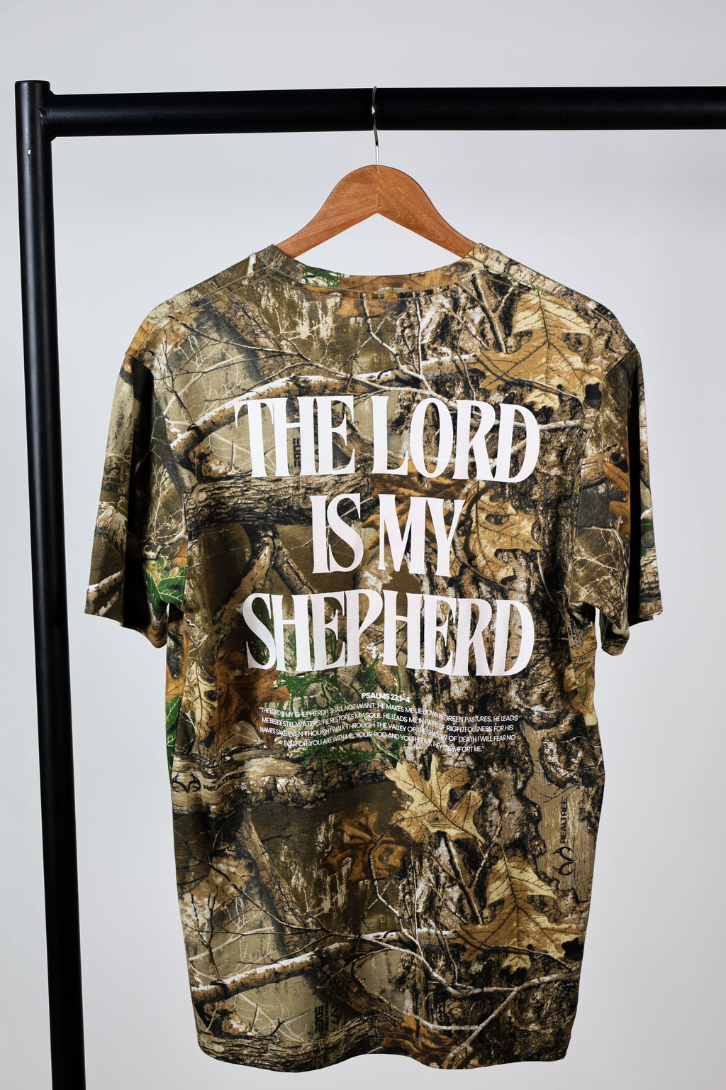 Psalms 23: Camo and White