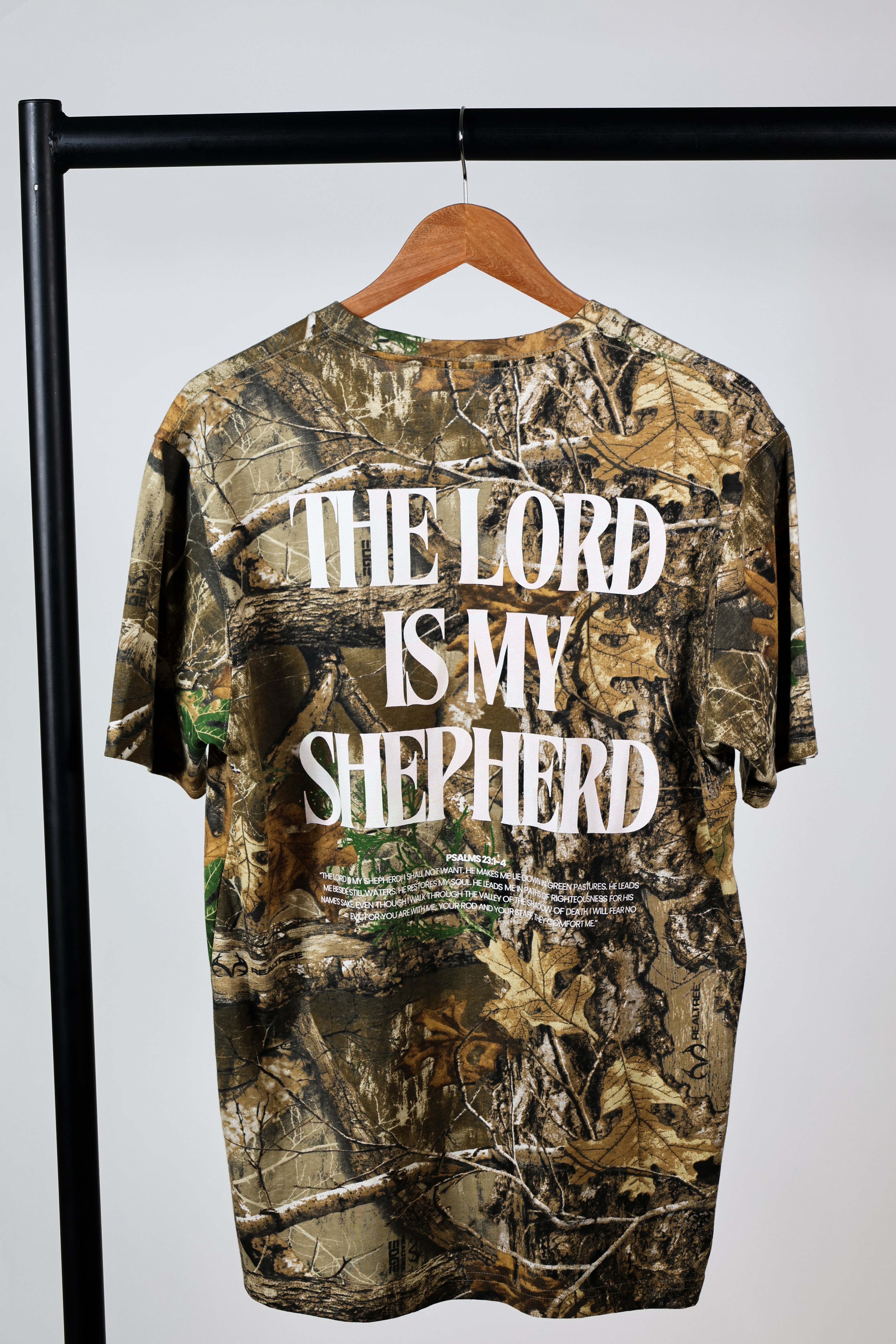 Psalms 23: Camo and White