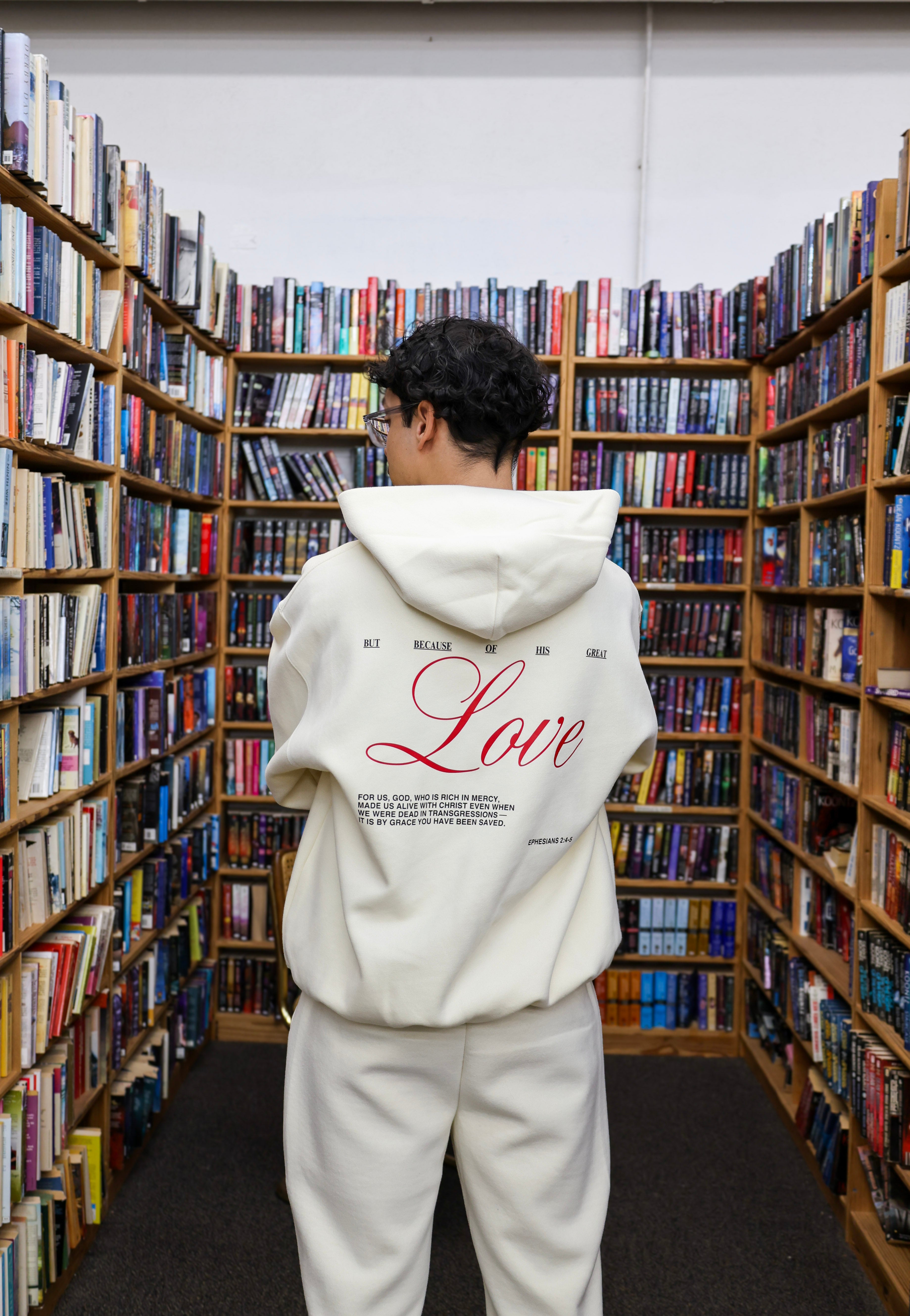 God's Love Sweatsuit : Ivory